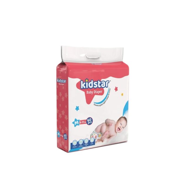Kidstar Baby Diaper Medium 60pcs