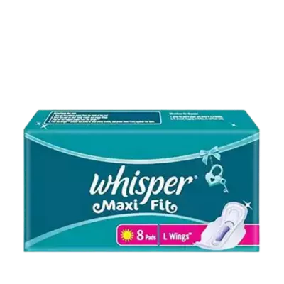 Whisper Large Maxi Fit Wings Sanitary Napkins