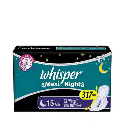 Whisper Maxi Nights Wings Sanitary Napkins