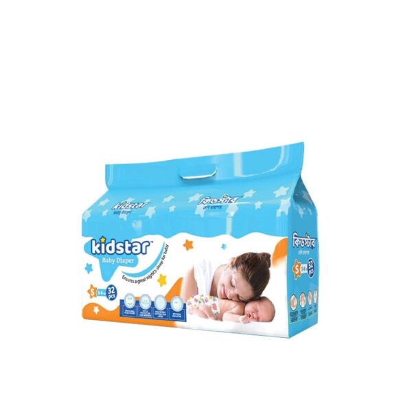 Kidstar Baby Diaper Small 32 Pcs